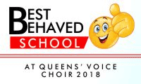 Best behaved sch. At Queens’ Voice choir 2018